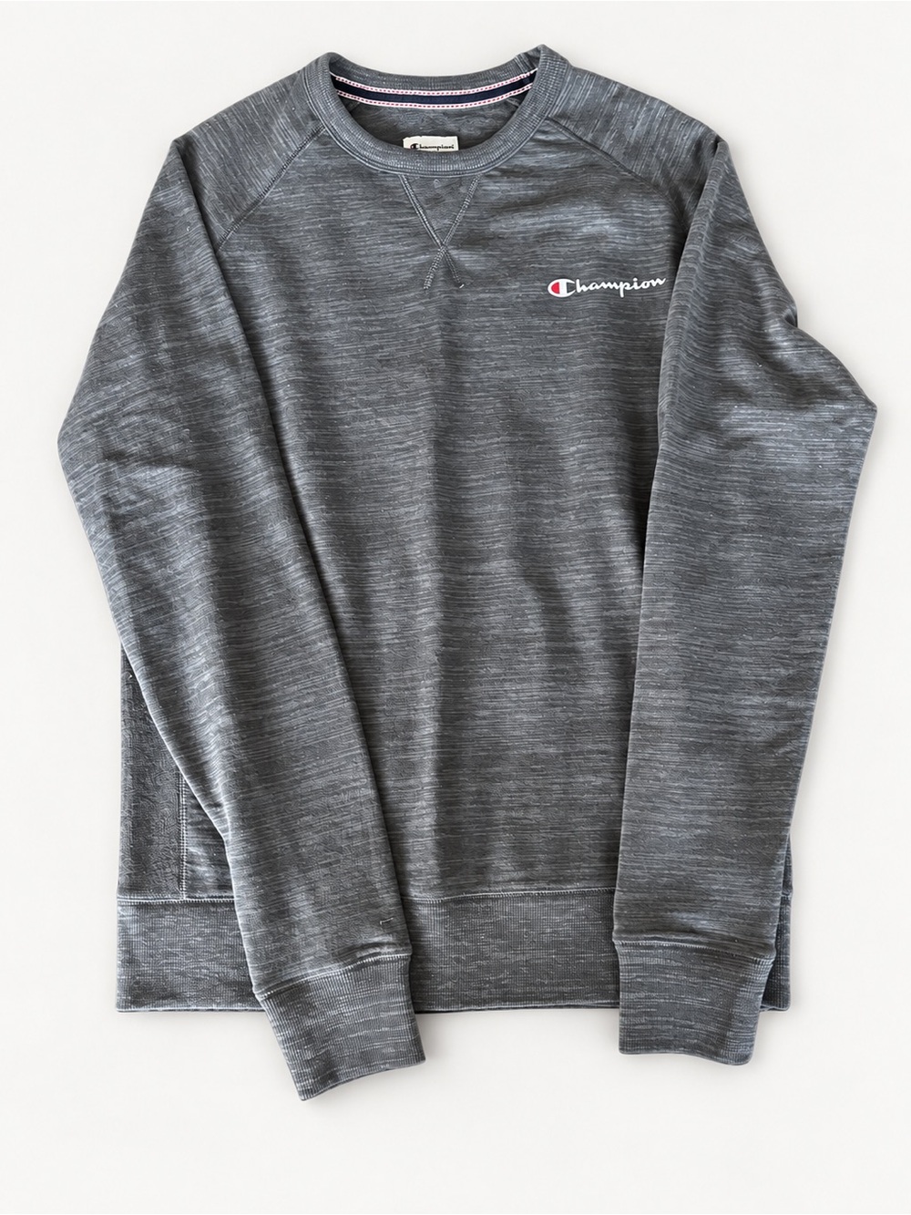 Champion Gray Marled Crewneck Pullover